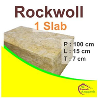 Media Tanam Rockwoll Upuper 1 Slab 100 x 15 x 7 cm Grade B pengganti tanah tanaman anggrek hias bula