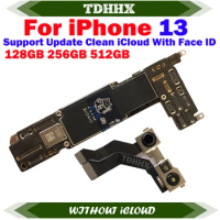American LL/A Authentic Motherboard For iPhone 13 256g/128g Working Mainboard With Face ID Cleaned iCloud Logic Board ok Plate
