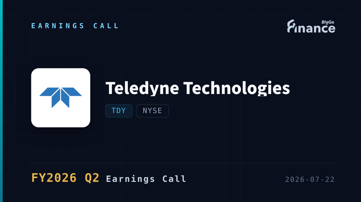 TDY Q2 FY2026 earnings call