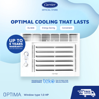 2025 Brand Authenticity Carrier Optima Window Type Aircon, 1.0HP