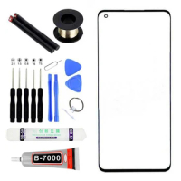 Screen Front Glass Lens For OnePlus 8 Pro Touch Panel Repair kits for Oneplus 9 pro 7 pro Outer Glass Replacement+B7000 Glue