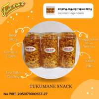 Emping Jagung/Jagung Geprek Pedas Manis Kemasan Toples Cantik 250g Food Snack