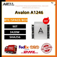 Used BTC Miner avalon a1246 90T 3420W miner Crypto Hardware Cryprocurrency Rig Mining crypto Asic Miner
