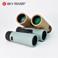 SKY ROVER-Professional Roof Binoculars, Silver Plated, Waterproof for Outdoor Activity, Small Size Camping, 8x4 2, 10x42