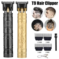 Vintage Body Hair Clipper T9 Hair Trimmer Man Beard Cutting Machine Cordless Beard Trimmer Kits Electric Body Hair Shaving