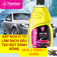 [Khuyến mãi đặc biệt] Sáp nước rửa xe ô tô , xe máy flamingo khử sạch bụi bẩn tạo bọt làm sạch bóng 