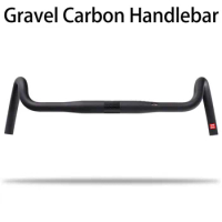 Gravel Bike Carbon Road Handlebar 31.8mm For Bicycle Steering Wheel Integrated 30 Degree Flare Drop Handle Bar 400/420/440mm