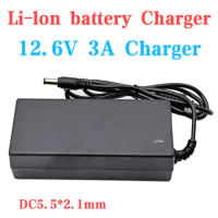AC 100-240V DC 12.6V 3A charger power adapter 12.6 3000MA suitable for 12V 18650 lithium ion battery sprayer battery charger
