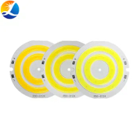 3V LED Light 50mm Diameter Round COB Chip Double Ring LED Lamp 3.7V 5W LED Bulb for DIY Worklights H