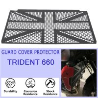 For Trident660 New Motorcycle Accessories Black For TRIDENT660 Radiator Grille Guard Cover Protector For Trident 660 2021-