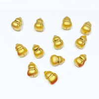 MADALENA SARARA Pure Gold Au999 Four Simple Styles Pendant 24k Pure Gold Women Necklace Pendant 0.7g-0.9g
