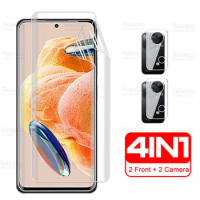 For Xiaomi Redmi Note 12 Pro 4G Hydrogel Film 4in1 Camera Glass Screen Protector Readmi Note12 12Pro