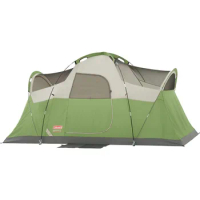Coleman Montana Camping Tent, 6/8 Person Family Tent with Included Rainfly, Carry Bag, and Spacious Interior