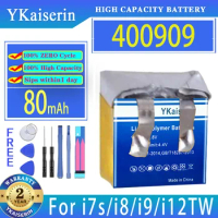 YKaiserin Battery 400909 401010 501010 For TWS i12TWS i10 i9 i8 i7s Tws-12 Wireless Earphones Headset MP3 MP4 Digital Batteries