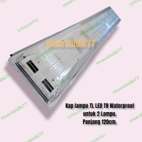 Kap Lampu TL T18 Led 2x36w Waterproof 120cm Housing Kap Lampu
