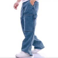 Celana Jeans Carpenter Blue Pria Baggy Denim Gombrong Washing SM Killer Non Stretch / Jeans Carpente