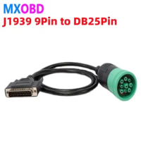 6 9 Pin To 16 Pin Truck Line Cable J1939 9Pin To OBDII/OBD2 Male Female Diagnosctic Tool Connector for DEUTSCH Cummins Deutsch