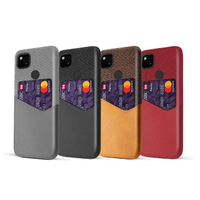 【拼布皮革】Google Pixel 4a 插卡手機殼(4色)