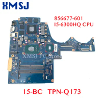 XMSJ For HP PAVILION 15-BC TPN-Q173 Laptop Motherboard DAG35AMB8E0 856677-601 I5-6300HQ CPU GTX960M GPU DDR4 Main Board