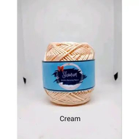 BENANG RAJUT POLYESTER/POLY KILAP D27 TERLENGKAP GLADIATOR TEXTIL cream