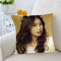 New IU Lee Ji Eun Ornamental Pillow Covers Decorative Luxury 45 × 45 Cushion Cover Scandinavian Style Bratz Dachshund Dog Kanye