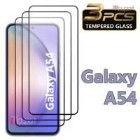 3PCS Tempered Glass For Samsung Galaxy A54 Screen Protector Film Samsung A54 Glass