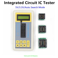 5V/3.3V/Auto Search Mode Integrated Circuit IC Tester Digital Transistor Regulator Voltage Value Identification Maintenance Tool