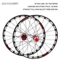 Ultra-light 406 451 Wheel Set 5 Peilin 20-inch 120ring Disc Brake Quick Removal Barrel Shaft for Folding Bike Bike Wheel