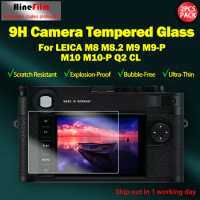 2pcs Leica Q2 9H Tempered Glass for Leica M9P M10P Camera Protective Glass Screen Protector for LEICA M8 M8.2 M9 M9-P M10 CL