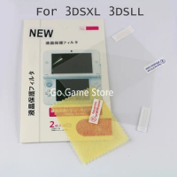 10pcs for Nintendo NEW 3DSXL 3DSLL 3DS XL LL LCD Screen Protector Skin HD Clear 2in1 Protective Film Surface Guard Cover