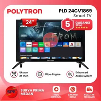 SMART TV POLYTRON 24 INCH PLD 24CV1869 HD GARANSI RESMI (MEDAN)