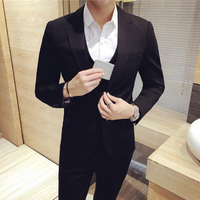 FINDSENSE品牌 韓國男 小西裝 三件式套裝 成套西裝 西裝修身 外套+背心+褲子