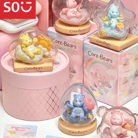Miniso Blind Box Care Bears Weather Forecast Series Surprise Anime Figures Cartoon Decorative Tabletop Mysterious Ornaments Gift