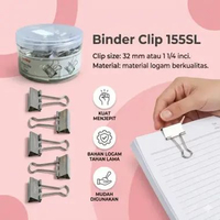 BINDER CLIP JOYKO 155SL / PENJEPIT KERTAS JOYKO / BINDER 155SL (TABUNG)