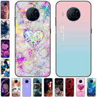 For Nokia X10 X20 8.3 5G Case Silicone Soft Landscape TPU Black Covers for NokiaX10 X 20 Bumper Protective for NokiaX20 Shell