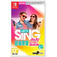 【Nintendo 任天堂】NS Switch 超級歌聲 Lets Sing 2021(台灣公司貨-中文版)