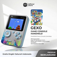 Gexo Handheld Game Console Rechargeable battery isi ulang bisa dimainkan dihandphone Gameboy 3 Inch 