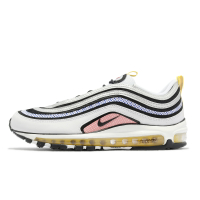 Nike 休閒鞋 Air Max 97 男鞋 女鞋 白 黑 銀 粉紅 氣墊 點點 科幻動漫 子彈列車 DX6057-001