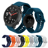 Sport Bracelet Soft Silicone Watchband For Xiaomi Huami Amazfit GTR 47MM 42MM Bip S Bip GTS Stratos2 2S 3 Pace GTR 2 Wrist Strap