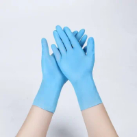 100pcs Disposable Gloves Black Home Work Gardening Painting Protective Vinyl Nitrile Gloves Latex Free Adult Child Kids XS S M