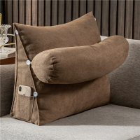 北歐室內沙發可調節三角靠枕頭枕骨頭枕臥室韓國絨靠背可拆洗