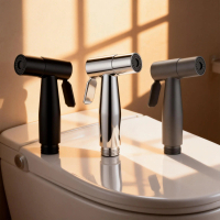 Jet Spray Toilet + Bidet Semprotan Kloset & WC Tekanan Tinggi Pembersih Kamar Mandi Full Kuningan Te
