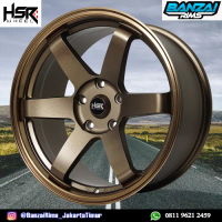 Velg Mobil Ring 18 HSR TOKYO Model TE37 R18 ET 35 BRONZE Hole 5X120
