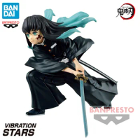 In Stock BANPRESTO Original VIBRATION STARS Demon Slayer Tokitou Muichirou Open Aza Ver. 10CM PVC Anime Action Figures Model Toy