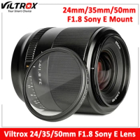 Viltrox 24mm 35mm 50mm F1.8 Sony E Lens Large Aperture Auto Focus Full Frame Lense for Sony E Mount A6000 A6400 A7III