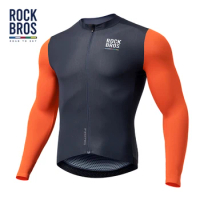 ROCKBROS ROAD TO SKY Cycling Jersey Spring Summer Bicycle Long Sleeve Jersey Men Bike MTB Road Breathable Sportswear Clothing