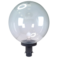 【彩渝】350MM PMMA 2.5英吋底座 庭園燈(戶外球形庭園燈 球形燈罩 觀景燈 造景燈 可搭LED)