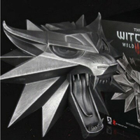 巫師3 THE WITCHER 狼頭 壁掛墻飾 模型 游戲手辦 擺件