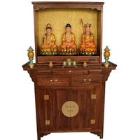 Zf Chinese-Style Solid Wood Buddha Niche Altar Incense Burner Table Prayer Altar Table Table Home Base Heightening