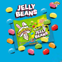 พร้อมส่ง  Warheads Sour Jelly Beans วอร์เฮ้ดส์เจลลี่บีน รสผลไม้ สอดไส้ความเปรี้ยวสไตล์ Warheads 113g